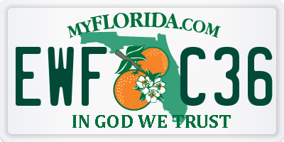 FL license plate EWFC36