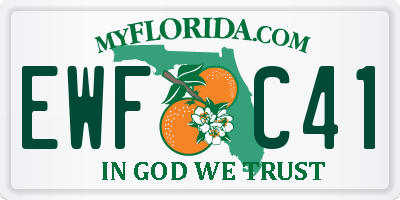FL license plate EWFC41