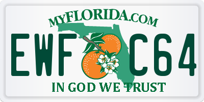 FL license plate EWFC64