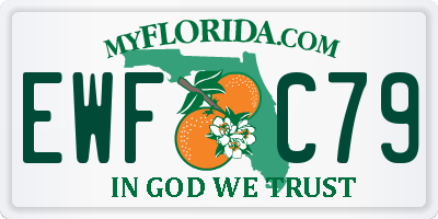 FL license plate EWFC79