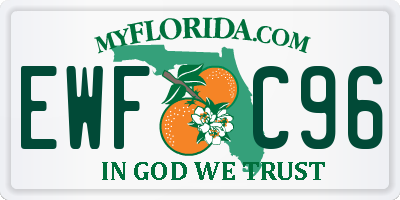 FL license plate EWFC96