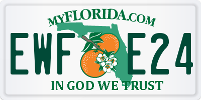 FL license plate EWFE24