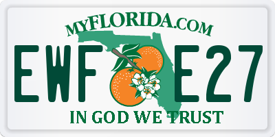 FL license plate EWFE27