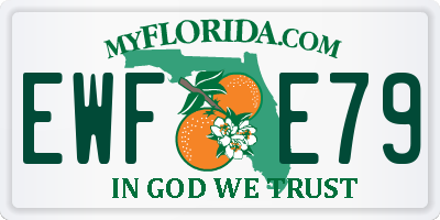 FL license plate EWFE79