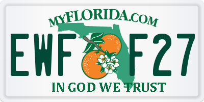 FL license plate EWFF27
