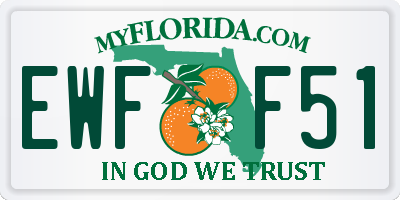 FL license plate EWFF51