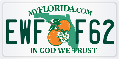 FL license plate EWFF62
