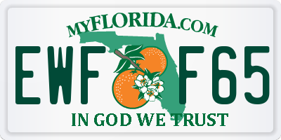 FL license plate EWFF65