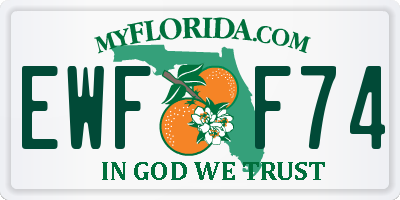 FL license plate EWFF74