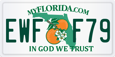 FL license plate EWFF79