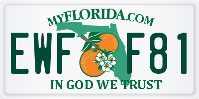 FL license plate EWFF81