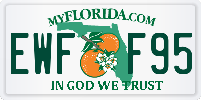 FL license plate EWFF95