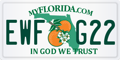 FL license plate EWFG22