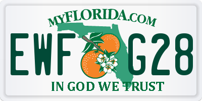 FL license plate EWFG28