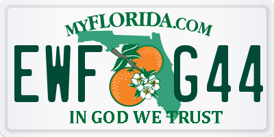 FL license plate EWFG44