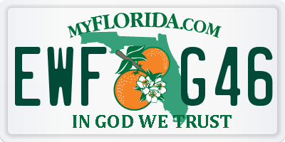 FL license plate EWFG46