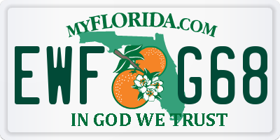FL license plate EWFG68