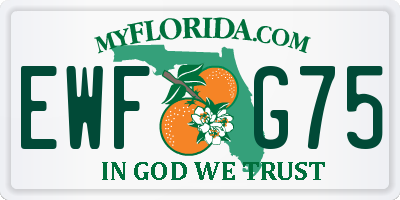FL license plate EWFG75
