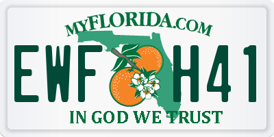 FL license plate EWFH41
