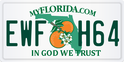 FL license plate EWFH64
