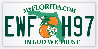 FL license plate EWFH97