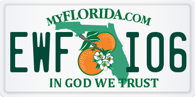 FL license plate EWFI06
