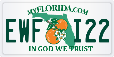 FL license plate EWFI22