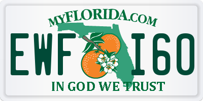 FL license plate EWFI60