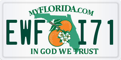 FL license plate EWFI71