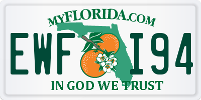 FL license plate EWFI94