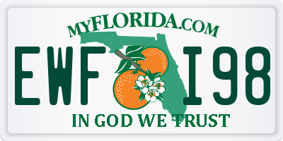 FL license plate EWFI98