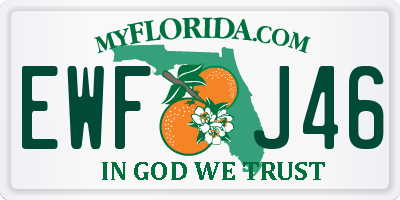 FL license plate EWFJ46