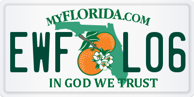 FL license plate EWFL06