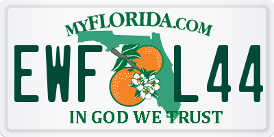 FL license plate EWFL44