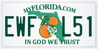 FL license plate EWFL51