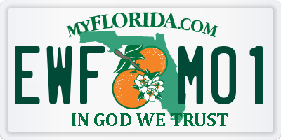 FL license plate EWFM01