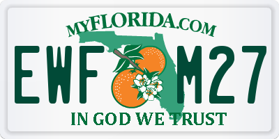 FL license plate EWFM27