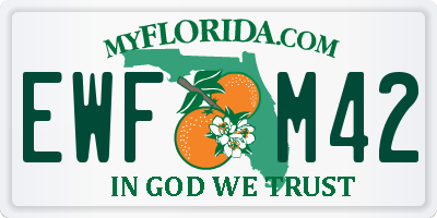 FL license plate EWFM42