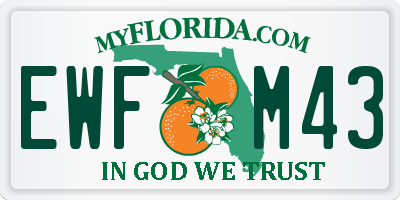 FL license plate EWFM43