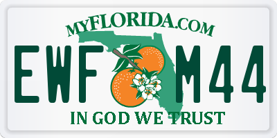 FL license plate EWFM44