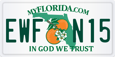 FL license plate EWFN15