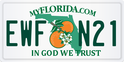 FL license plate EWFN21
