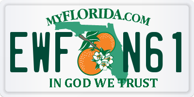 FL license plate EWFN61