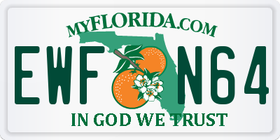 FL license plate EWFN64