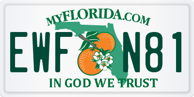 FL license plate EWFN81