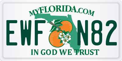 FL license plate EWFN82