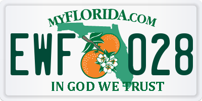 FL license plate EWFO28