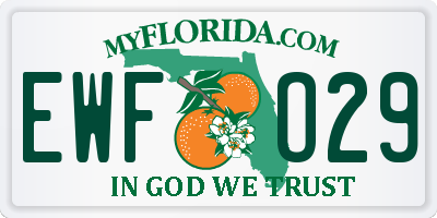 FL license plate EWFO29