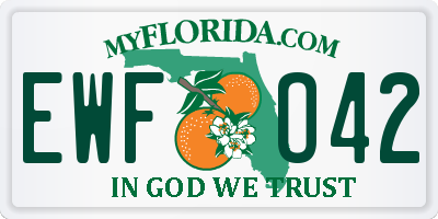 FL license plate EWFO42