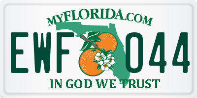 FL license plate EWFO44